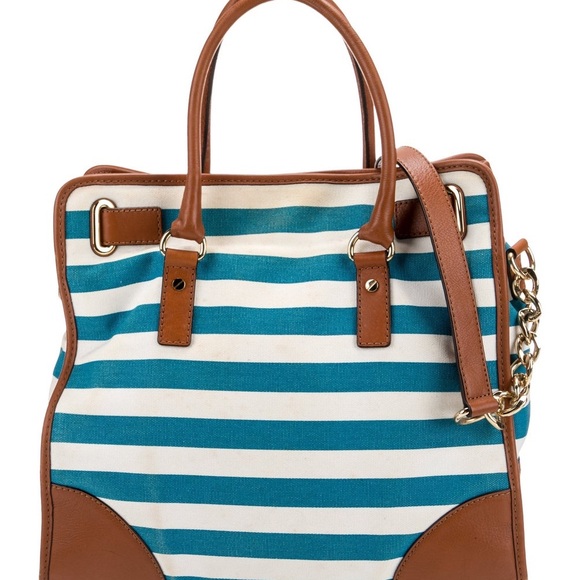 Michael Kors Striped Hamilton Bag - Picture 4 of 9